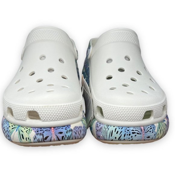 Crocs Crush Butterfly Clog Womens 12 Mens 10 Platform Heel Slip On Sandals Shoes - Picture 1 of 8